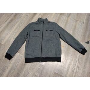 Apt 9 Mens Zip Jacket Front Pockets Gray Size Medium